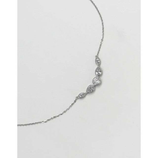 Smashed Lemon 64029 fijne zilveren ketting met waterdruppel hanger 64029-020-OS large