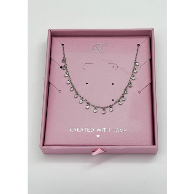 Smashed Lemon 64069 fijne zilveren ketting met druppel kralen en 64069-020-OS large