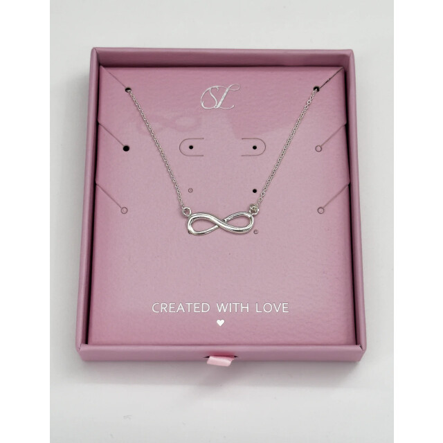 Smashed Lemon 64002 dunne zilveren ketting met oneindigheidskraal 64002-020-OS large