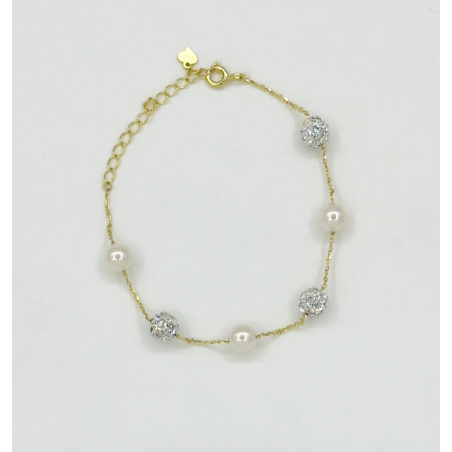 Smashed Lemon 62049 zilveren armband met goudvergulding en zirkoon 62049-025-OS large