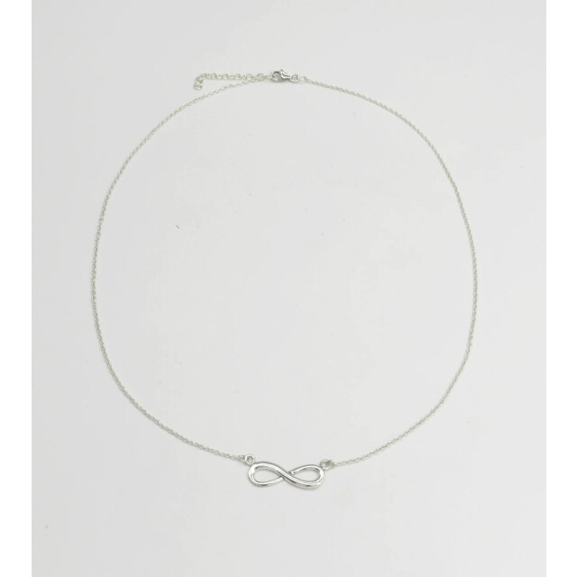 Smashed Lemon 64002 dunne zilveren ketting met oneindigheidskraal 64002-020-OS large