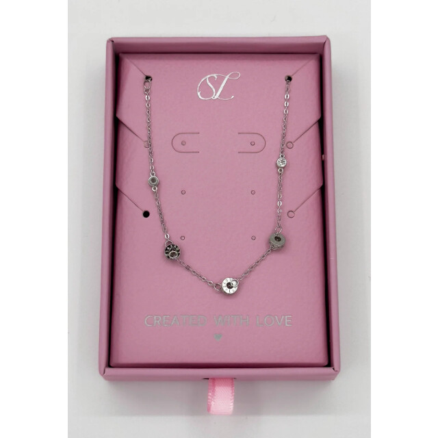 Smashed Lemon 64047 fijne gouden roestvrijstalen ketting met meerdere 64047-025-OS large