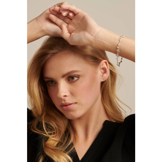 Smashed Lemon 62037 zilveren armband met bloemkralen en zirkoon 62037-020-OS large