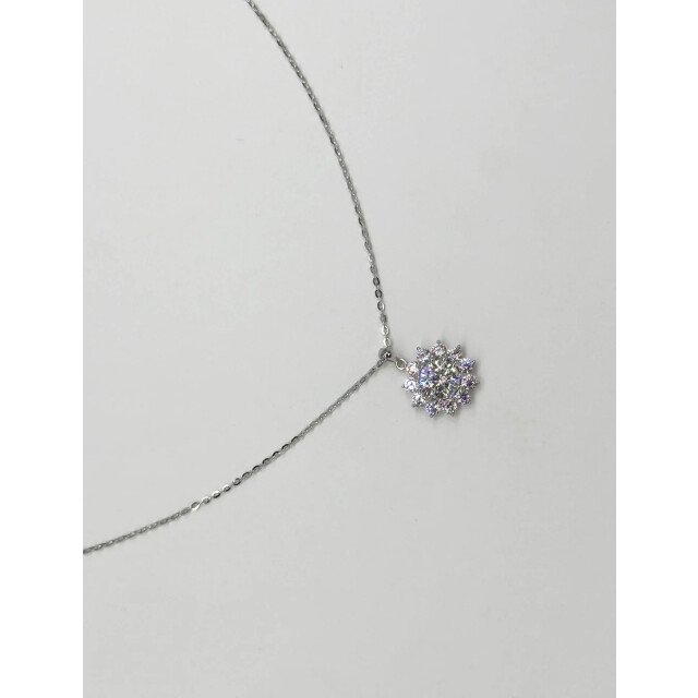 Smashed Lemon 64037 fijn zilveren ketting met moissanite hanger 64037-020-OS large