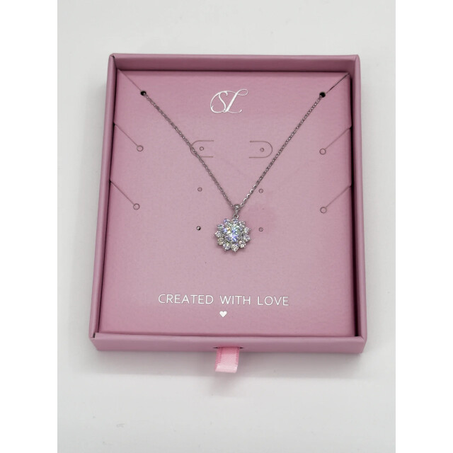 Smashed Lemon 64037 fijn zilveren ketting met moissanite hanger 64037-020-OS large