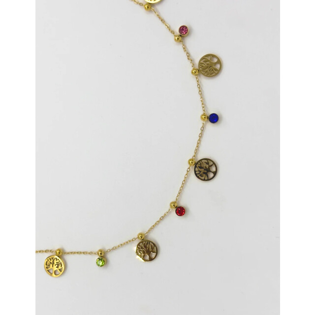 Smashed Lemon 64050 fijne gouden roestvrijstalen ketting met 64050-025-OS large