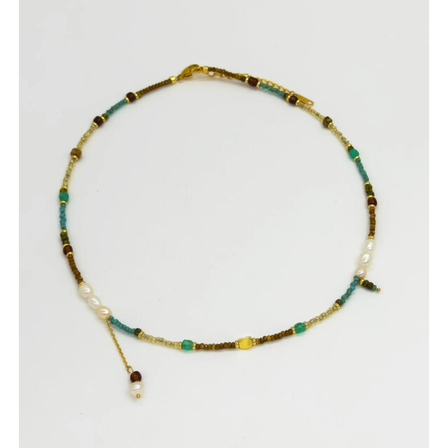 Smashed Lemon 64059 multikleur kwartsen kralen ketting 64059-998-OS large