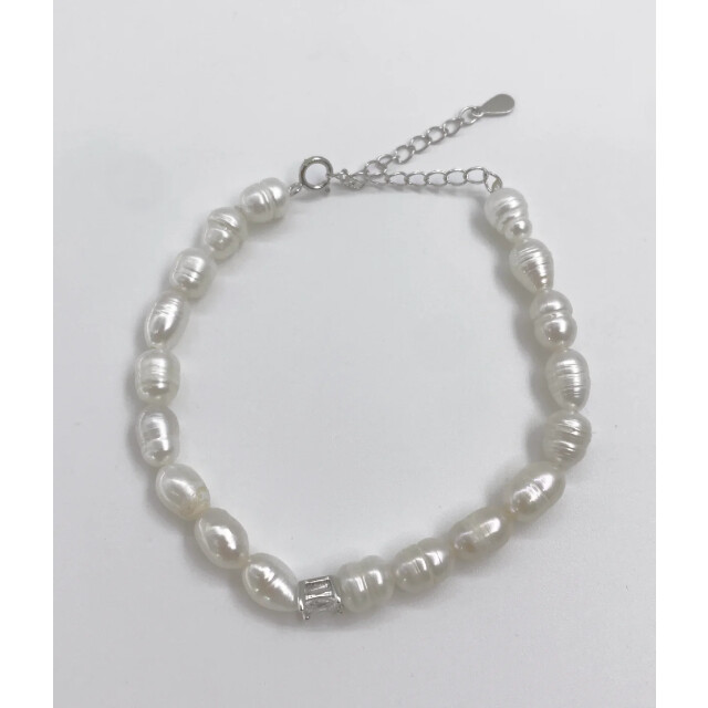 Smashed Lemon 62057 parel kralen armband met zirkonia kristal 62057-015-OS large