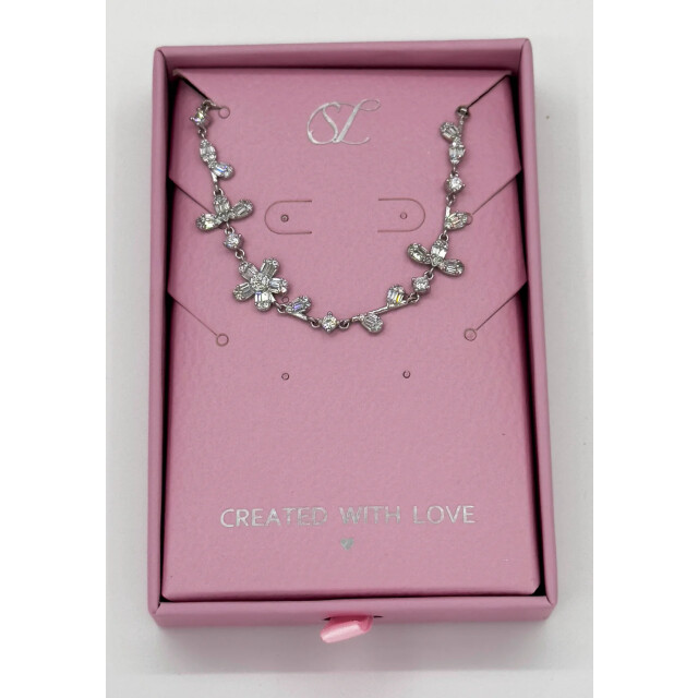 Smashed Lemon 62037 zilveren armband met bloemkralen en zirkoon 62037-020-OS large