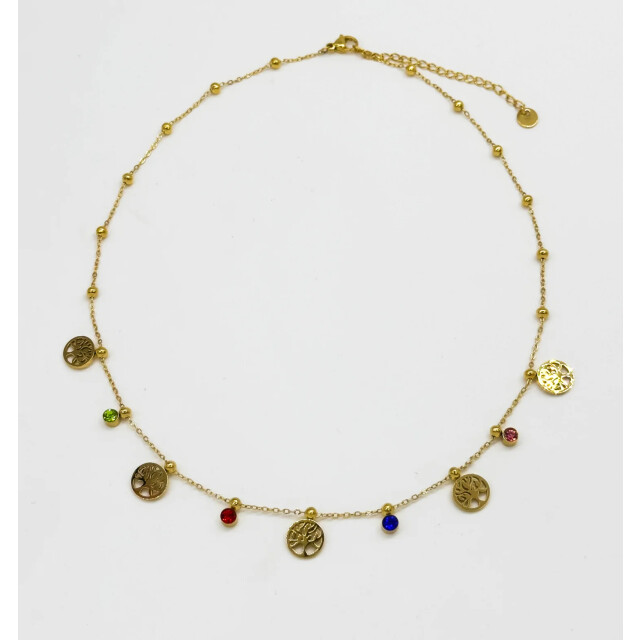 Smashed Lemon 64050 fijne gouden roestvrijstalen ketting met 64050-025-OS large