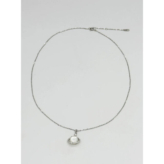 Smashed Lemon 64038 fijn zilveren ketting met kattenoog steen saturnus 64038-020-OS large