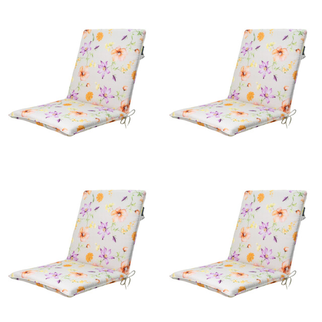 Madison stapelstoelkussen florina purple ca. 97x49 cm set van 4 3083601 large