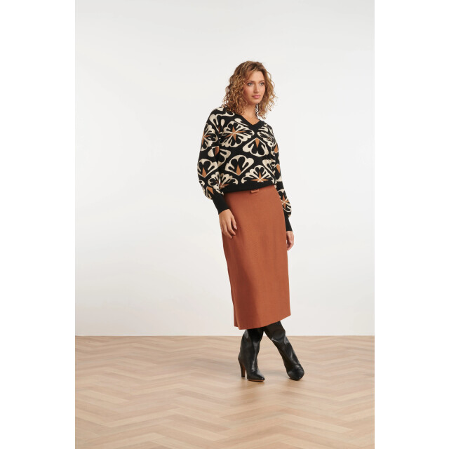 Smashed Lemon 24787 e gebreide rok | 24787-775-XXL large