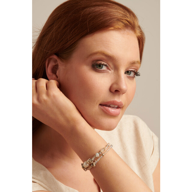 Smashed Lemon 64008 elastische ketting met mix van parelskwartsstenen 64008-020-015 large