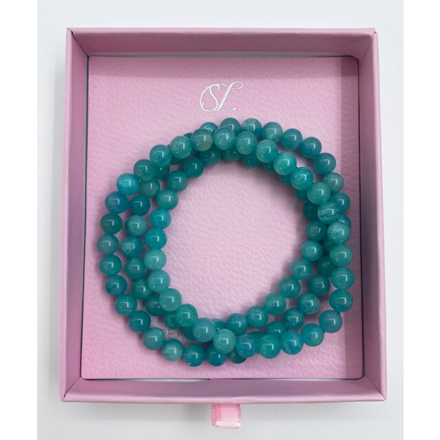 Smashed Lemon 64020 amazonite kralenketting | 64020-602-OS large