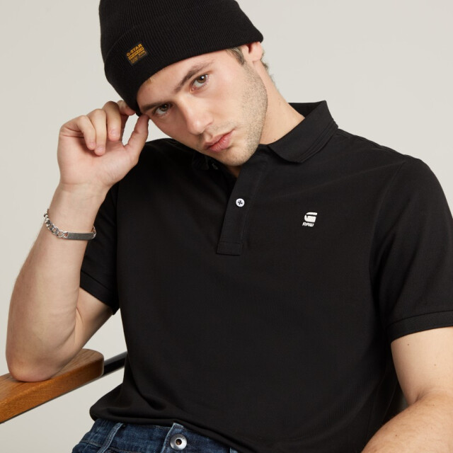 G-Star D11595 5864 6484 -  dunda slim  fit heren polo - 6484/D11595 5864 Dunda Slim large