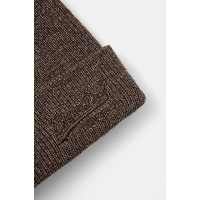 Superdry M9010184a logo beanie cbf kobicha brown CBF Kobicha Brown/M9010184A Logo Beanie large
