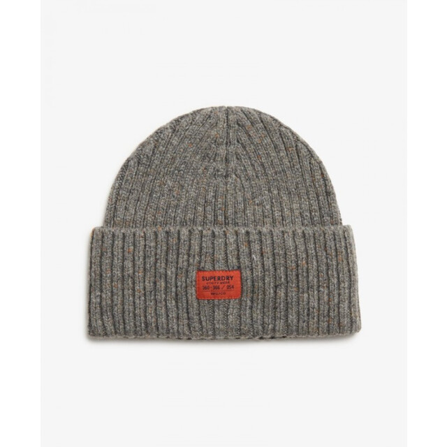 Superdry Y9010194a knitted beanie c2u rock grey  super C2U Rock Grey/Y9010194A Knitted Beanie large