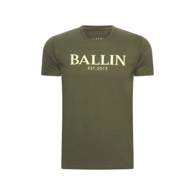 Ballin Est. 2013 t shirts army fluor geel 05011.340.0035 large