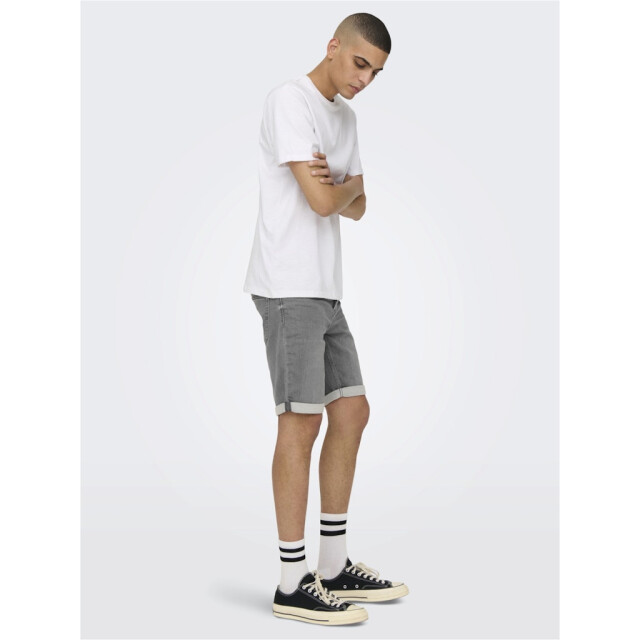 Only & Sons onsply life reg gr jog sho pk 8583 22018583 grey denim 05411.949.0020 large