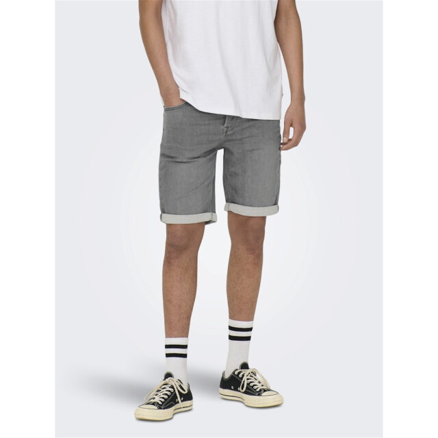 Only & Sons onsply life reg gr jog sho pk 8583 22018583 grey denim 05411.949.0020 large
