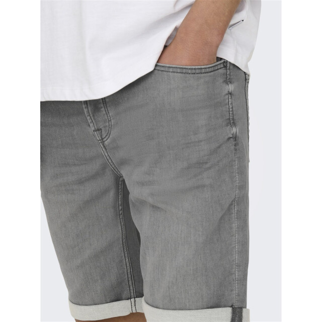 Only & Sons onsply life reg gr jog sho pk 8583 22018583 grey denim 05411.949.0020 large