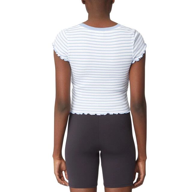 Guess Wit gestreept t-shirt met logo Guess Wit Gestreept T-shirt Met Logo large