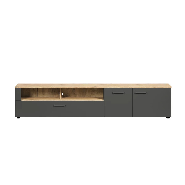 CaliCosy Tv-meubel 2 deuren, 2 vakken en 1 neerklapbaar paneel l210 cm esteban 2930381 large