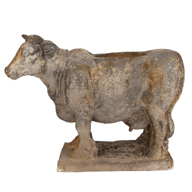 Clayre & Eef Bloempot koe 36x15x28 cm keramisch materiaal 3181501 large