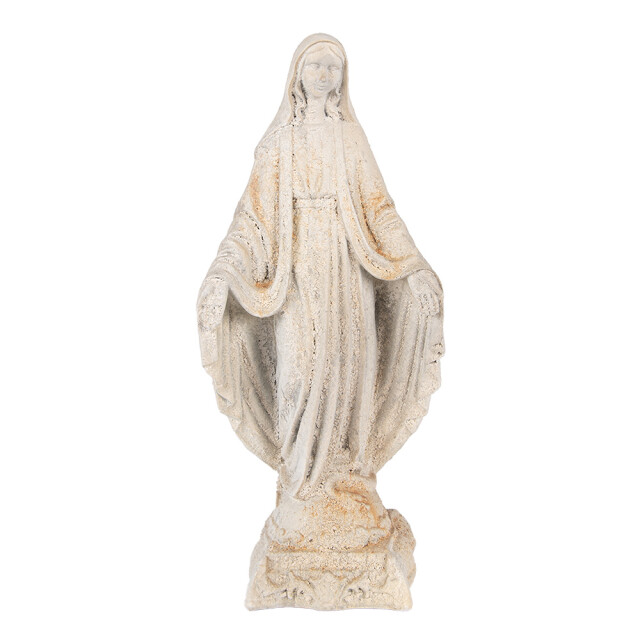 Clayre & Eef Decoratie beeld maria 17x12x41 cm keramisch materiaal 3181502 large
