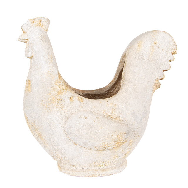 Clayre & Eef Bloempot kip 36x18x35 cm keramisch materiaal 3181503 large