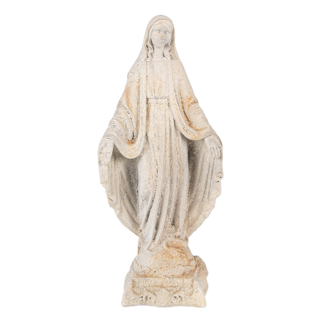 Clayre & Eef Decoratie beeld maria 17x12x41 cm keramisch materiaal 3181502 large