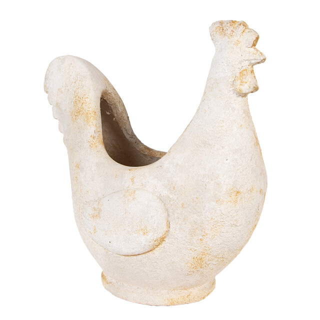 Clayre & Eef Bloempot kip 36x18x35 cm keramisch materiaal 3181503 large