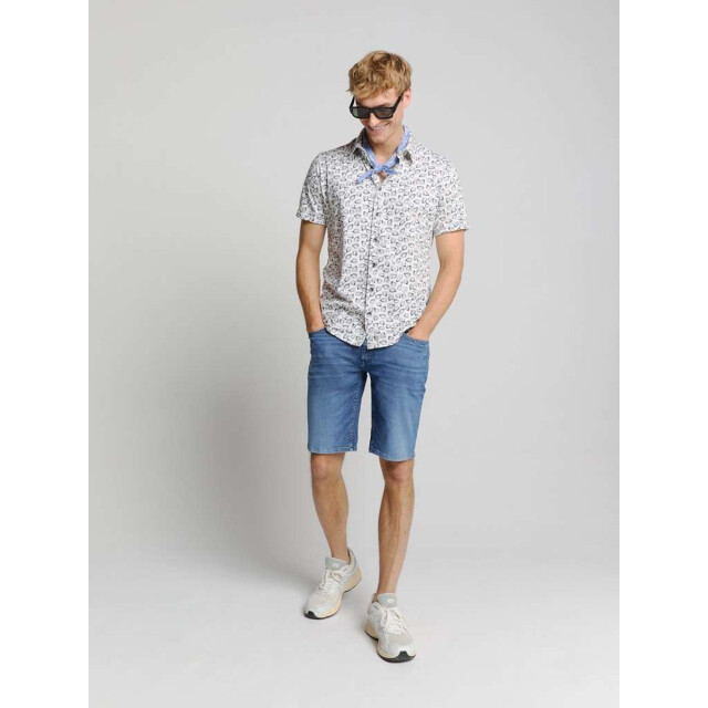 No Excess Shirt short sleeve jersey allover p offwhite 28440414-011 large
