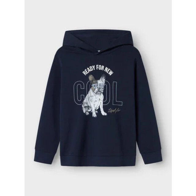Name It Zomer hoodie jongens - nkmbedog 13241853-5715678246241 - Nkmbedog - Navy Blazer large