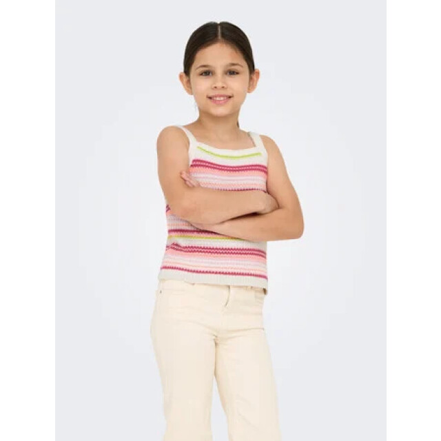 Only Zomer top meisjes - kogbelli 15331930 - Ecru Camelia Rose/ Roseate Spoonbill/Salmon/Nile - Kogbelli large