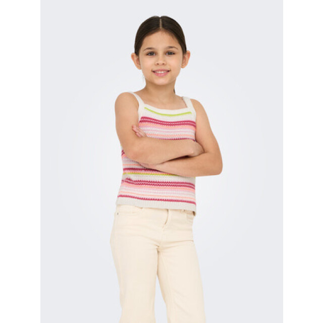 Only Zomer top meisjes - kogbelli 15331930 - Ecru Camelia Rose/ Roseate Spoonbill/Salmon/Nile - Kogbelli large