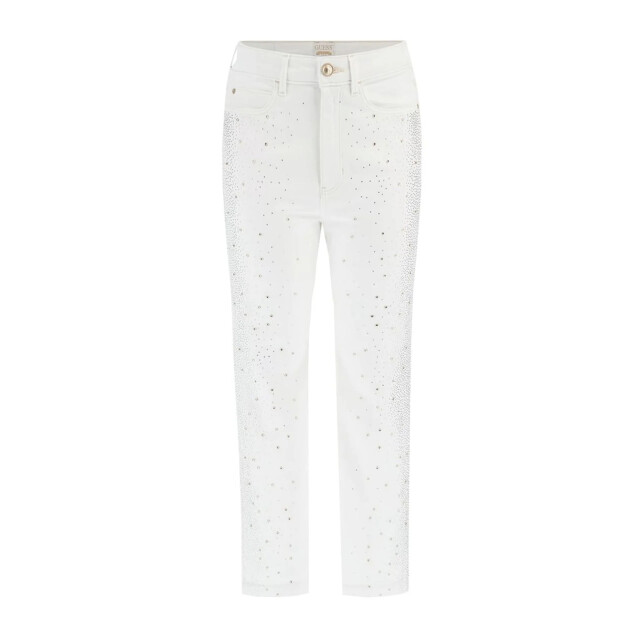Guess Broek met wijde pijpen Guess Wit Broek Met Wijde Pijpen large