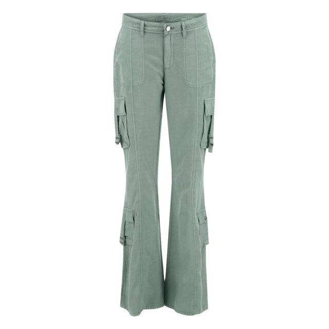 Guess Broek met wijde pijpen Guess Groen Broek Met Wijde Pijpen large
