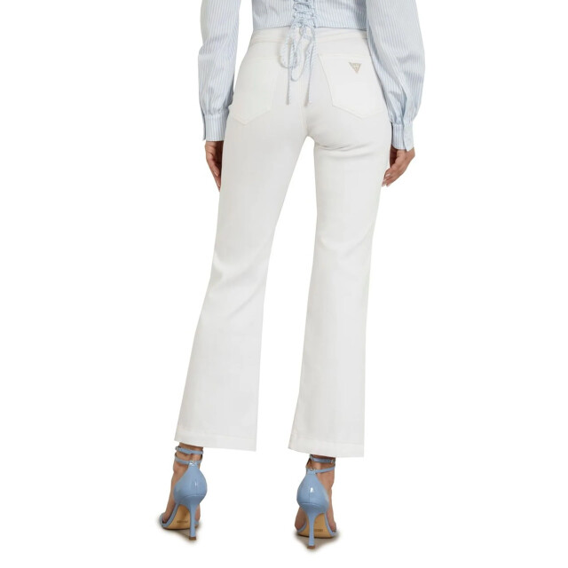 Guess Broek met wijde pijpen Guess Wit Broek Met Wijde Pijpen large
