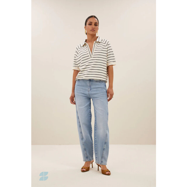 By-Bar Amsterdam harper breton stripe top 25111014 599 black breton stripe 06013.999.0028 large
