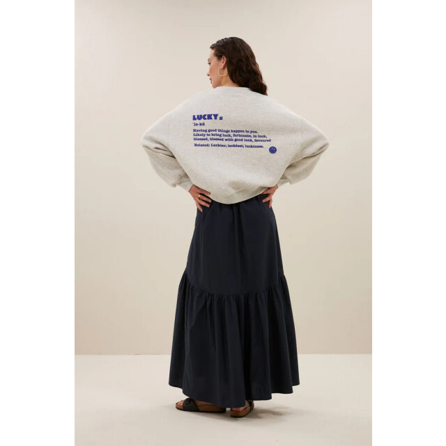 By-Bar Amsterdam bibi dictionary big sweater 25118913 815 light grey melee 06721.941.0011 large