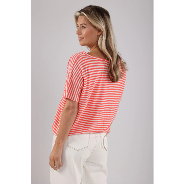 Nukus Nks01083 45 belen top stripes offwhite/coral NKS01083 45 large