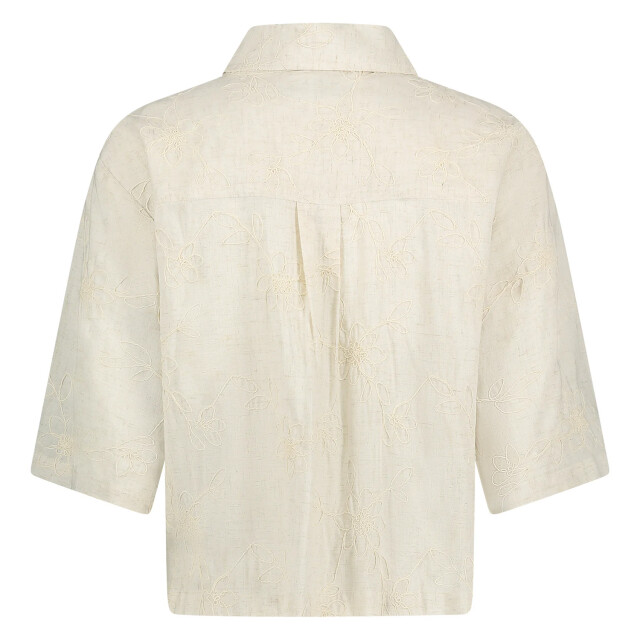 Nukus Nks02006 9 lieke blouse embroidery sand NKS02006 9 large