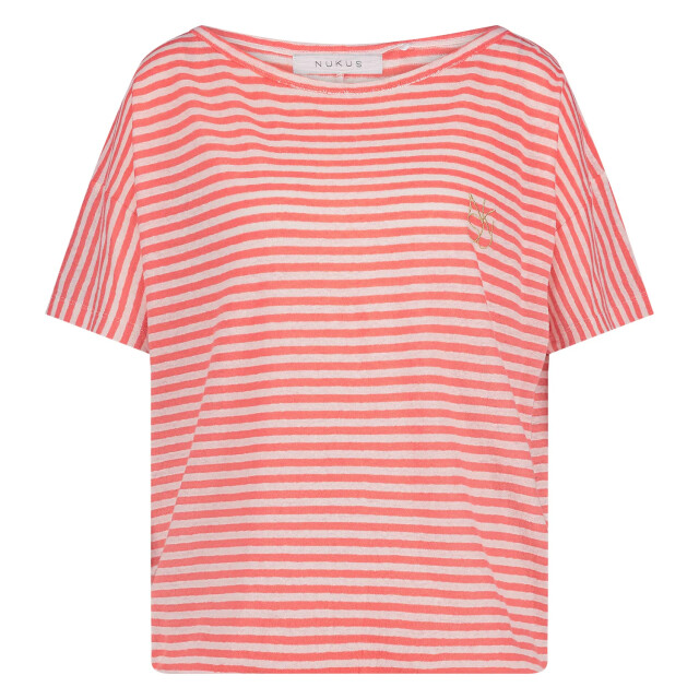 Nukus Nks01083 45 belen top stripes offwhite/coral NKS01083 45 large