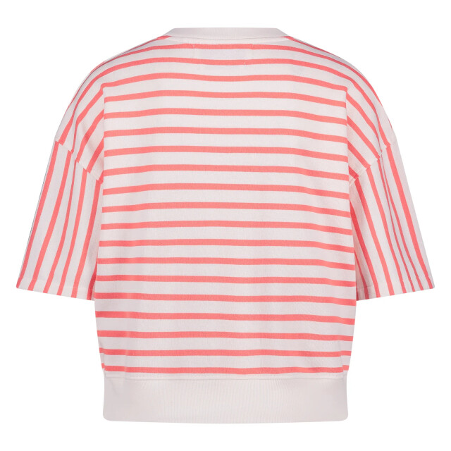 Nukus Nks03007 45 lotte pullover stripe offwhite/coral NKS03007 45 large