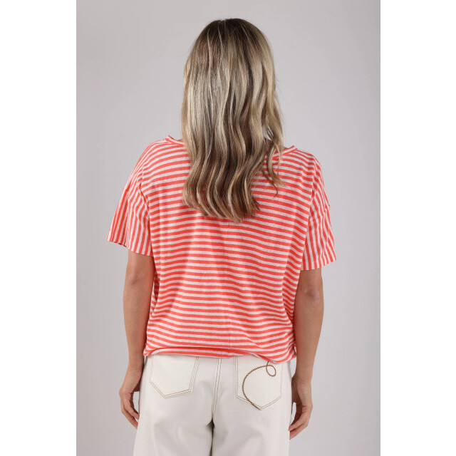 Nukus Nks01083 45 belen top stripes offwhite/coral NKS01083 45 large