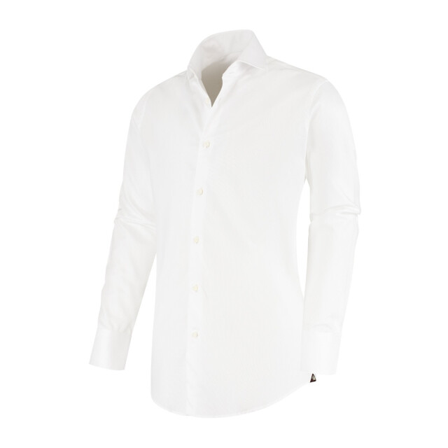 Circle of Gentlemen Arnaud 2 knoops kraag, 3 knoops manchet, jacquard geweven shirt 100% co 000-20019-005- large