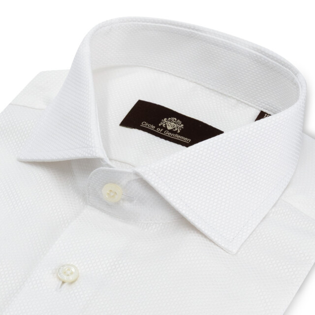 Circle of Gentlemen Augustin jacquard geweven shirt 100% co 000-20018-005- large