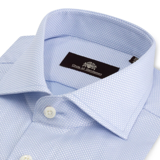 Circle of Gentlemen Amory jacquard geweven shirt 100% co 000-20021-505- large